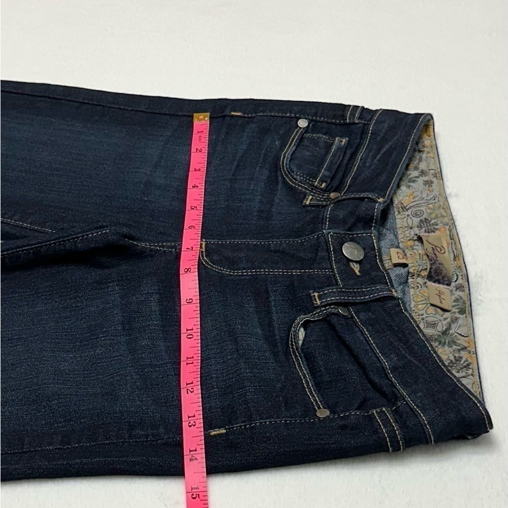 Paige Women’s Skyline Low-rise Dark Wash Jeans, Size 25 (26x33), Made in USA - Picture 10 of 14